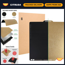 Dual-Sided Textured/Smooth PEI Build Plate for 3D Printers - 257x257mm Removable picture