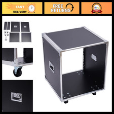 12U Portable Rolling Network Rack with Caster Wheels & Handles - Open Frame Serv picture