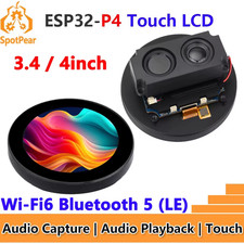 Waveshare ESP32-P4 WIFI6 3.4Inch LCD round Display 4Inch Touchscreen Dual Microp picture