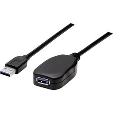 Manhattan 150712 USB USB 3.2 Gen1 Cable USB-A Plug, USB-A Socket 5.00m Black picture