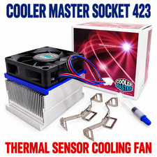 Cooler Master Socket 423 Heatsink with Thermal Sensor Cooling Fan picture