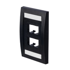 Panduit 4 Port Mini-Com Executive Series Single Gang Faceplate Mount CFPE4BLY picture