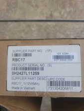 BRAND NEW SCHNEIDER ELECTRIC Replacement Battery Cartridge  -  - RBC17 picture