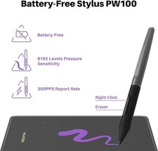 Perfect 3 Inspiroy H420X Drawing Tablet & Pen Digital Art 4.17x2.6 in Open Box picture