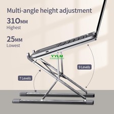 Adjustable Aluminum Laptop Stand Portable Foldable Cooling Notebook Holder picture