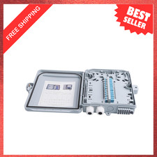 12 Core Fiber Distribution Box, ABS Plastic Waterproof FTTH 12 Port Fiber Optic picture