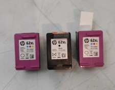 3-packGenuine HP 62 Combo Ink Cartridges 1 Black and 2 Color Unused Brand New picture