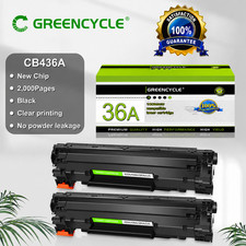 GREENCYCLE 2 Pack 36A CB436A Toner Cartridge for HP P1505 P1505n M1120 M1522nf picture