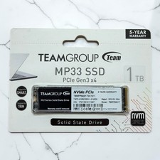 TEAMGROUP MP33 1TB M.2 2280 PCIe Gen3x4 NVMe SSD TM8FP6001T0C101 [SEALED] picture