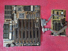 VLSI Motherboard, Intel i386 80386SX 25 CPU, 4MB RAM & Multifunction card #ME70 picture