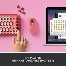 HEARTBREAKER ROSE - LOGITECH POP KEYS MECHANICAL WIRELESS KEYBOARD WITH picture