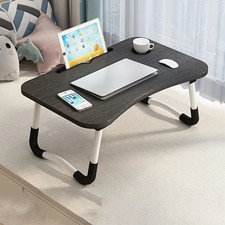 Laptop Tray Lap Desk Stand Foldable Bed Table Notebook Tray Cup Slot Adjustable picture