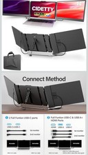 Laptop Screen Extender, 14'' FHD 1080P IPS Ultra-Thin Dual/Triple Monitor.. picture