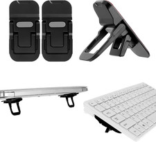 2 Pcs Portable Keyboard Stand, Dual Tilt Angle Adjustment, Foldable Laptop Riser picture