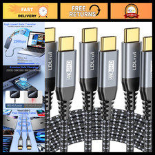 4K USB C Display Cable 6FT 3-Pack, 20Gbps USB 3.2 Gen 2x2, 100W Power Delivery picture