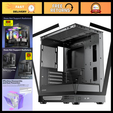 Micro ATX Case with Tempered Glass, Type-C, Max GPU 309mm, No Fans/Radiator picture