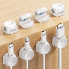 Lamicall 8 Pack Cord Organizer, [1S Lock] Cable Management Clips for Desk picture