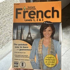 Instant Immersion French Levels 1,2,3 Language Learning Software picture