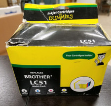 For Dummies Brother LC51 Ink Cartridges- BK, C,M,Y- 4 Pack, Remanufacture picture