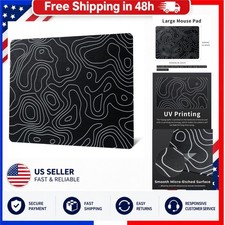 XVX Glass Gaming Mouse Pad, Large Hard Mouse Mat 16.2