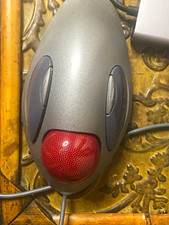 Logitech TrackMan Marble T-BC21 Optical Trackball Ergonomic Gray/Red picture