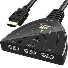 4K HDMI Cable Splitter Adapter Converter 3 In 1 Out 1 Male to 3 Female lot picture