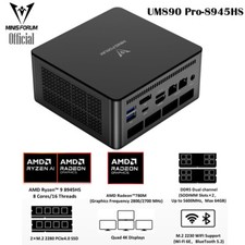 Minisforum Mini PC UM890 Pro AMD Ryzen 9 8945HS Processor Gaming PC Barebone picture