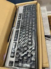 New Genuine HP 434820-001 PS/2 Connection Keyboard Basic Vista Silver/Black picture