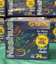 Nashua CD-R Digital Audio CDs 74 Minutes 10 Pack New Sealed picture