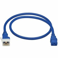 Eaton P036EN4ABL6 PDU Power Cord C19 to P-Lock C20 4ft 20A 250V Blue picture