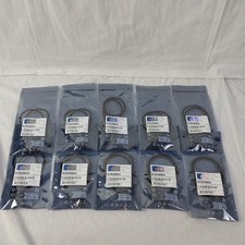10x Ubiquiti UniFi Patch Cable 0.3m Black RJ45 2-Pack U-Cable-Patch-0.3M-RJ45-BK picture