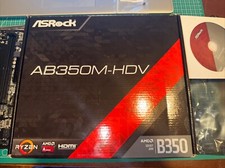 ASRock AB350M-HDV Micro ATX AM4 A-Socket Ryzen Motherboard picture