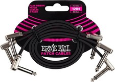 Flat Ribbon Patch Cable Pack - 12in Black Tangle-Free Design for Optimal Signal picture
