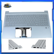 For HP Pavilion 15-EH 15-EG Palmrest Backlit Keyboard Fingerprint M08910-001 picture