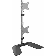 StarTech Vertical Dual Monitor Stand, Free Standing Height Adjustable Stacked picture