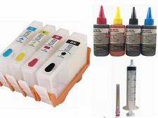 Empty Refillable ink Cartridge kit for HP 564 564XL DeskJet 3520 3521 3522 4x100 picture