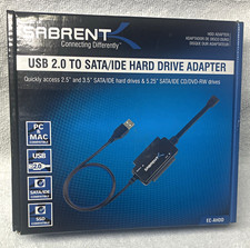 Sabrent Powered USB 2.0 to SATA/IDE Adapter Cable EC-AHDD Black picture