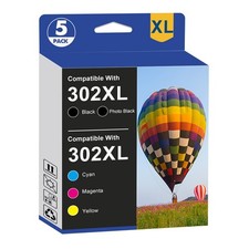 5 Pack 302XL Ink Replacement For Epson T302 Expression Premium XP-6000 XP-6100 picture