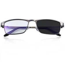 Metal Frame Clear Lens Blue Light Glasses Men Anti Eyestrain Protection picture