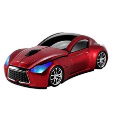 elec Space Cool Sport Car Shape 2.4GHz Wireless Mouse Optical Cordless Red picture