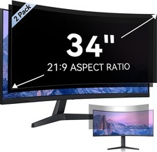 [2-Pack] 34 Inch Computer Privacy Screen for 21:9 Aspect Ratio Widescreen Mon... picture