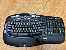 Logitech K-350 Wireless Wave  Keyboard Powers On Dongle Included Model Y-RBN90 picture
