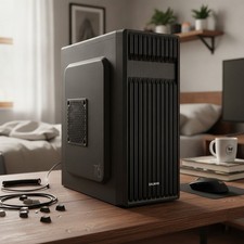 T6 Black Mid-Tower ATX Case with Pre-installed 120mm Fan & 5.25 ODD Support picture