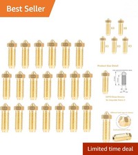 20PCS Brass Nozzles Kit for Anycubic Kobra 3D Printers - Multi Size Options picture