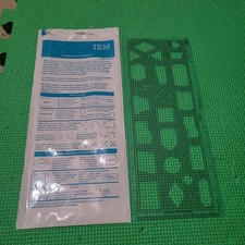 Vintage IBM Flowcharting Template w/Original Sleeve GX20-8020-2 USA picture