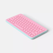 HeyDay Compact Wireless Keyboard Bluetooth & USB Wireless Receiver - PINK picture