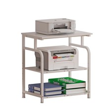 Large Rolling Printer Stand with Height Adjustable Shelf and Wheels picture
