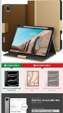 KingBlanc Patchwork Series Folio Case for iPad Pro 13