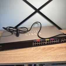 Cisco SG220-26 26-Port Gigabit Smart Plus Switch Tested Working w/ Power Cord picture