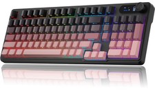 Wireless Gaming Keyboard, RGB Backlit, Tri-Mode Bluetooth/2.4G/USB-C, 98 Keys... picture